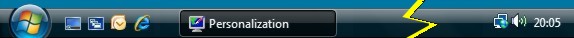 a vista task bar